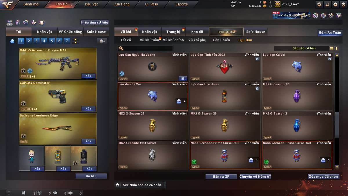 shop acc cf uy tin gia re
